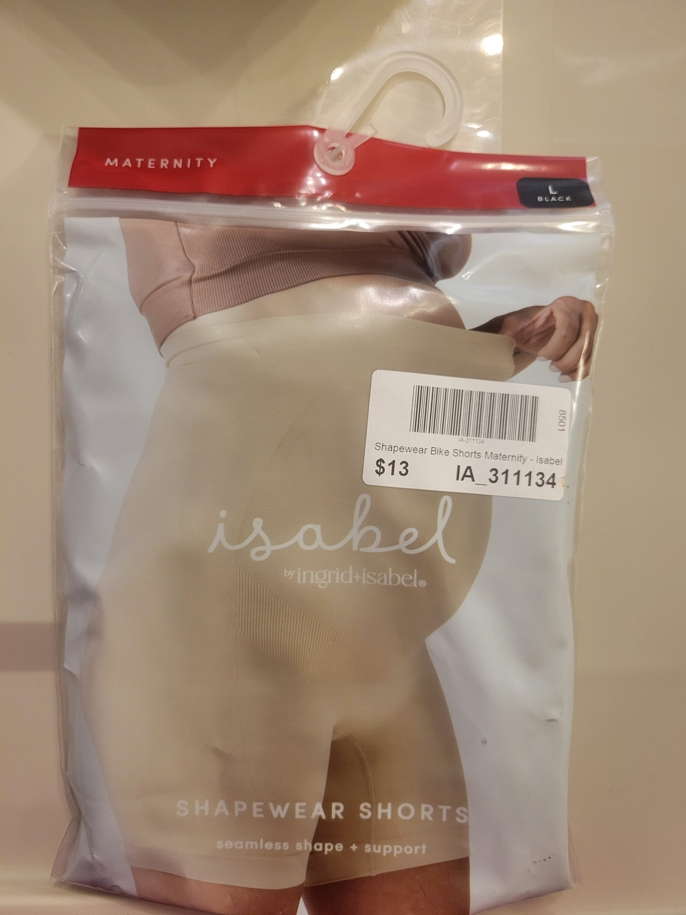 Ingrid & Isabel Maternity Shapewear Bike Shorts — Black